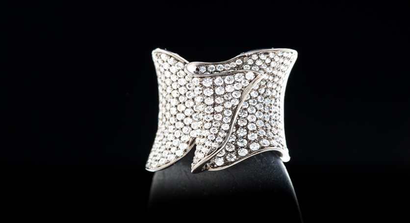 Silver with Zirconia Ring