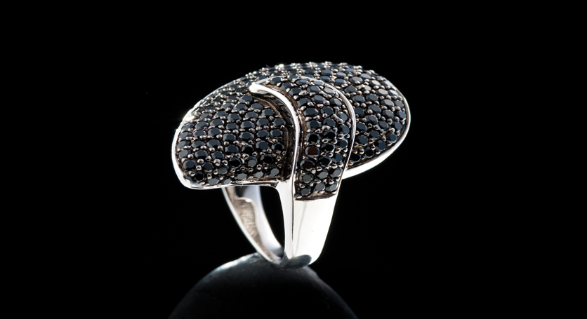 Silver with Onyx Ring