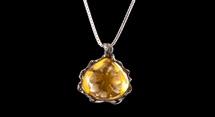 Silver with Citrine Pendant