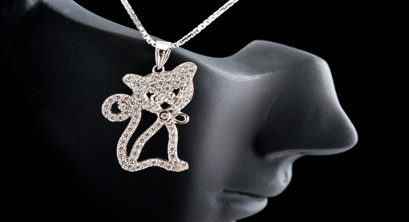 Silver with Zirconia Pendant