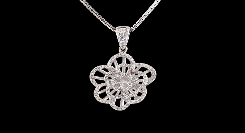 Silver with Zirconia Pendant