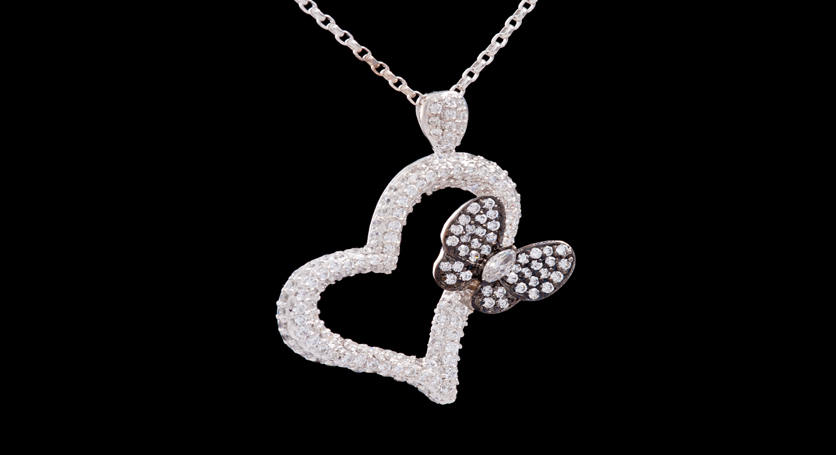 Silver with Zirconia Pendant