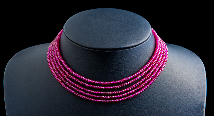 Ruby Bead Necklace