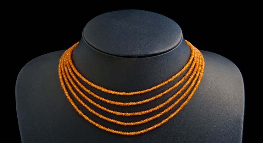 Yellow Sapphire Bead Necklace