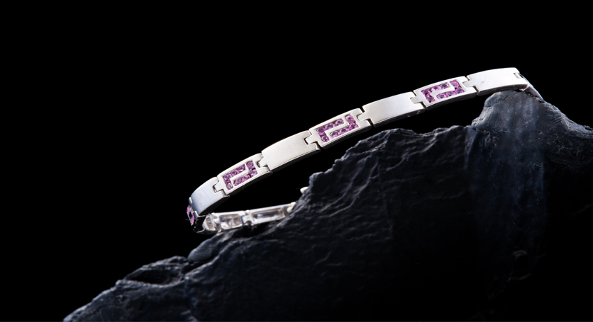 Siiver with Ruby Bracelet