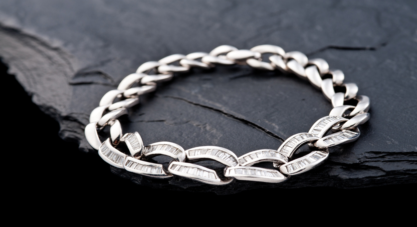 Platinum with Diamond Bracelet