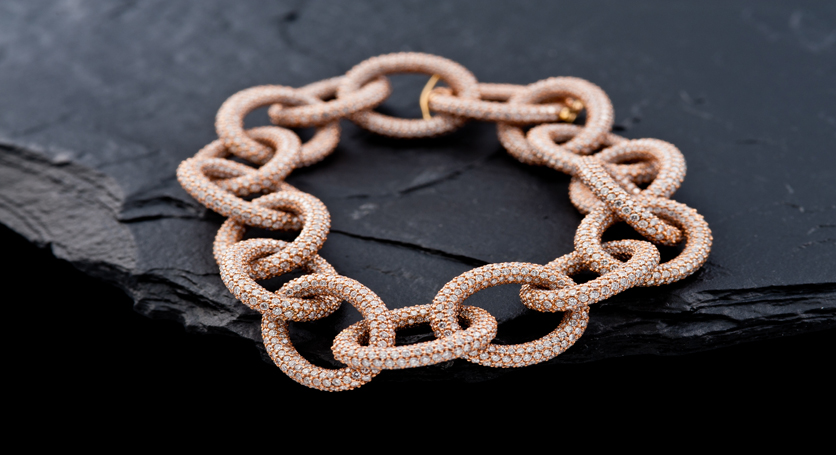 Rose Gold with Diamond Bracelet