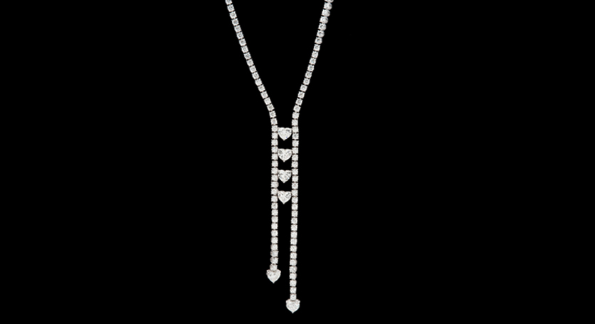 18K White Gold with Diamond Necklace