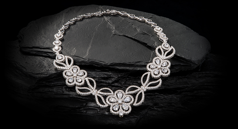 Silver with Zirconia Necklace