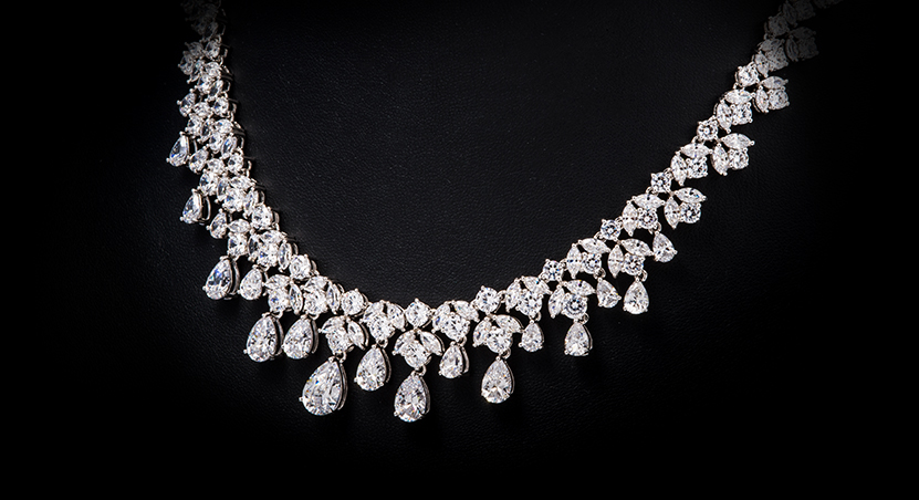 Silver with Zirconia Necklace